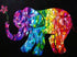 Elephant Art Stained Glass Diamond Painting